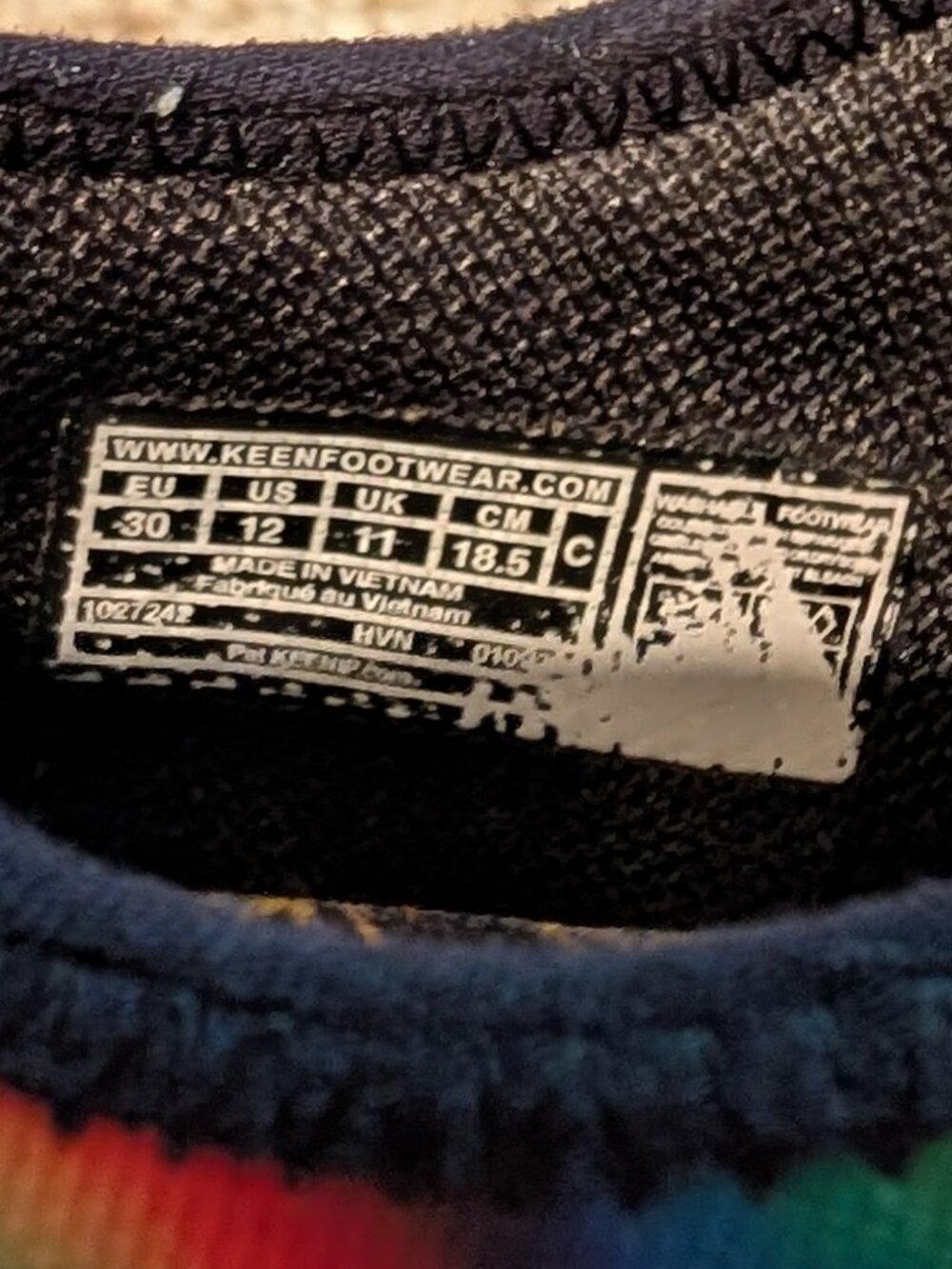 Keen toddler shoes, size 12T. Tie dye. Multi color. - Picture 11 of 11